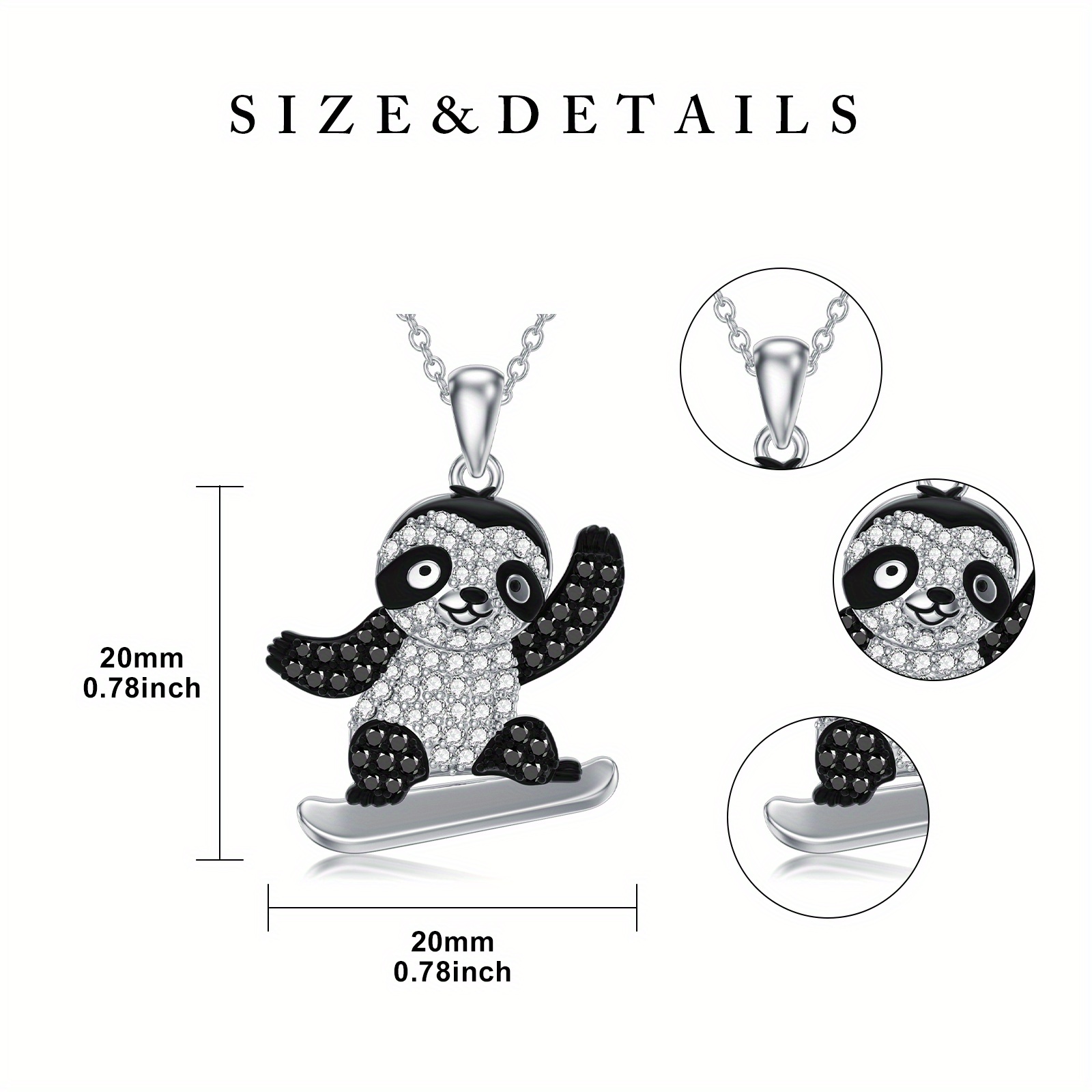 Sterling Silver Sloth Necklace, Unique Design